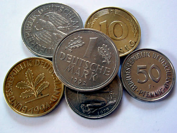 Монеты в Европе выглядят вот так