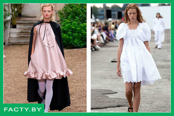 Смелый стиль модных платьев лета 2020 Беби-долл