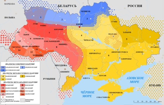 Карта Украины