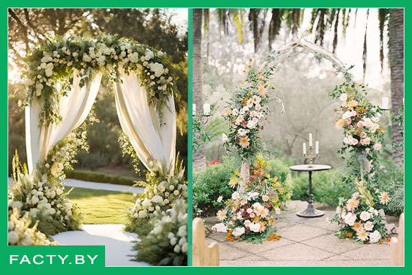 Свадебные арки, свадьба на природе Красивые арки свадебные для бракосочетания на природе