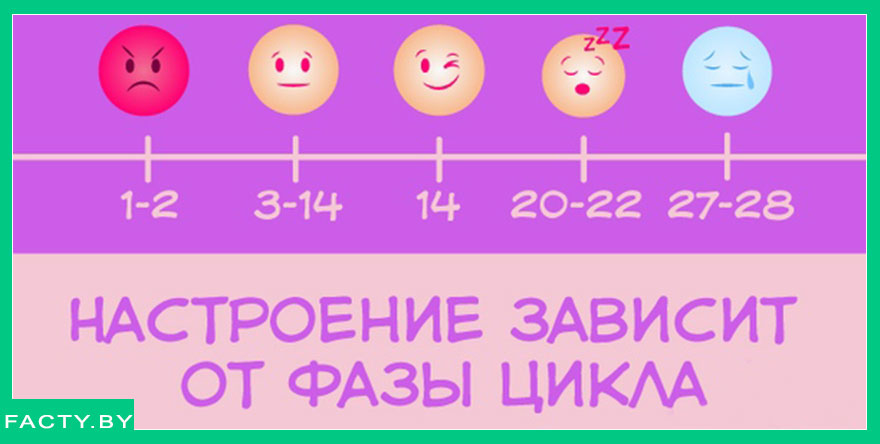 Как меняется настроение девушки во время месячного цикла