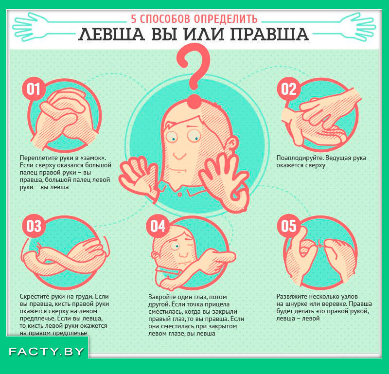 Простой тест на проверку левшей и правшей