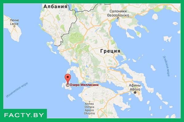 Мелиссани на карте