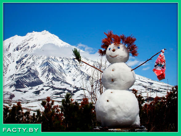 Снеговик на зимней Олимпиаде в Инсбруке