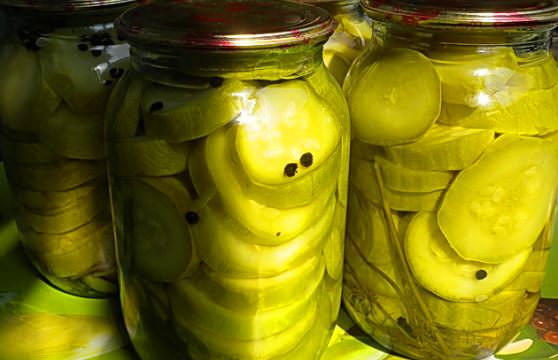 Консервированные кабачки 