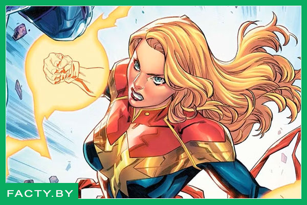 Капитан Марвелл в комиксе