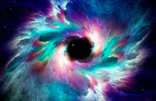Чёрная дыра в Космосе