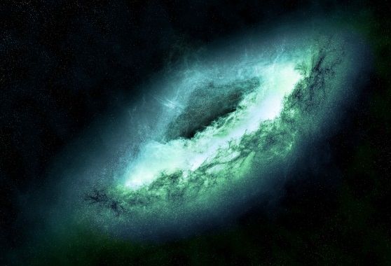 Чёрная дыра имеет огромный вес