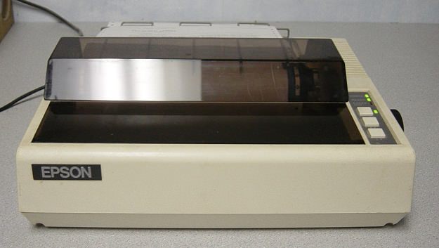 Первый матричный принтер Epson