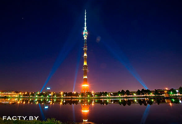  Останкинская башня в Москве