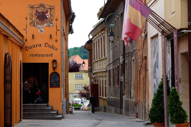 Брашов Город Трансильвания Румыния Улица